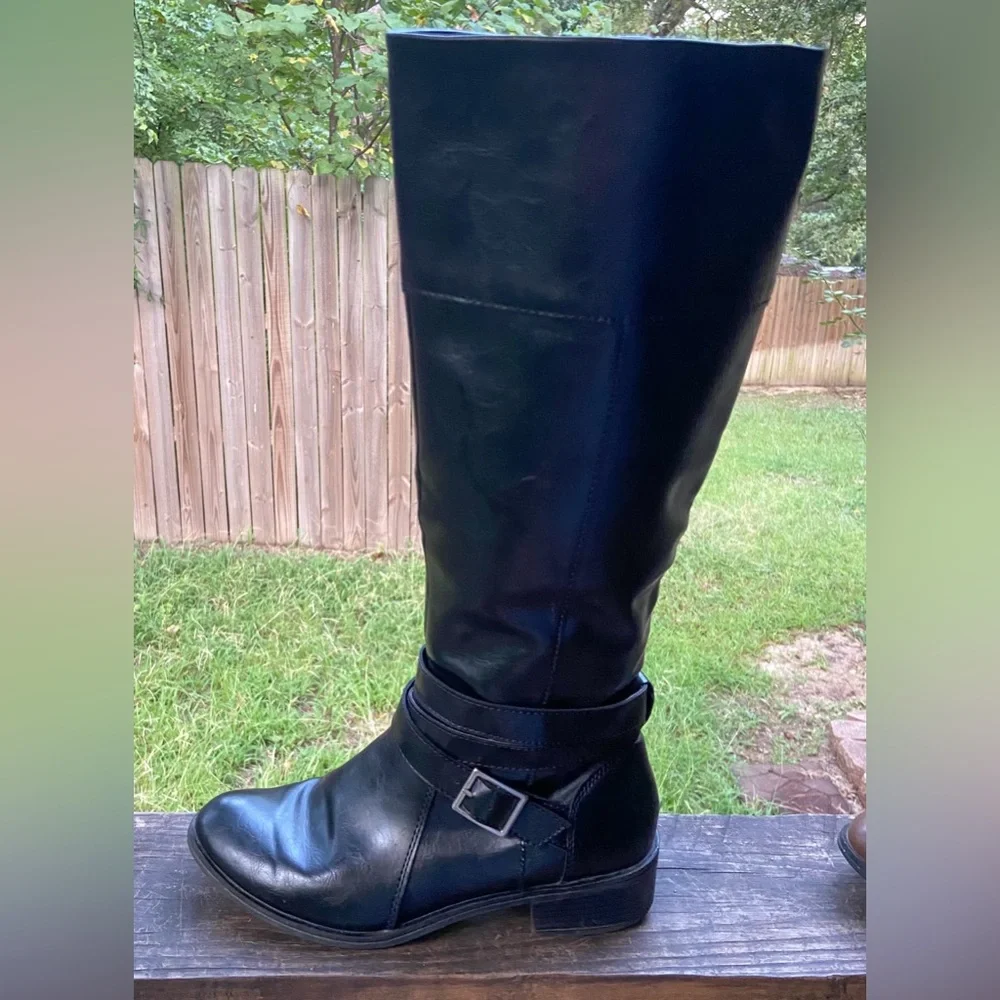 Arizona Delling Riding Boots -Elegant Black Knee-High Women's Boots